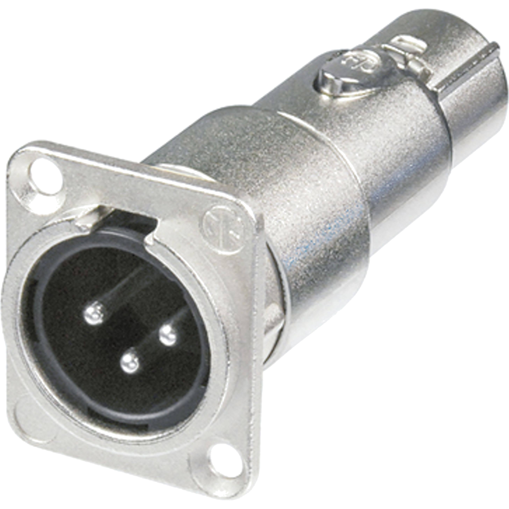 [NA3MDF] Neutrik XLR NA3MDF, 3P feedthrough