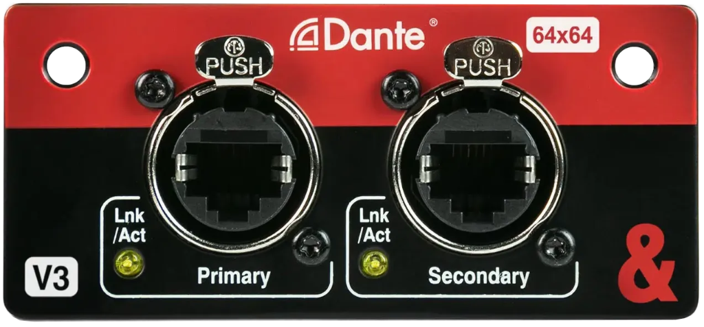 [M-SQ-DANT64-AX] A&H Dante 64×64 I/O-kort for SQ