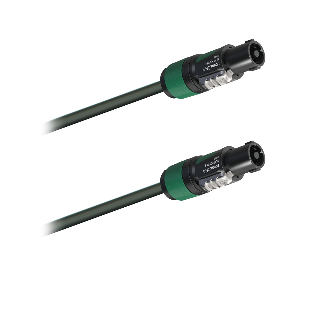 [14805] Dreitec Slim Høyttalerkabel – 4 x 2,5 mm² med Neutrik speakON (0.5m)