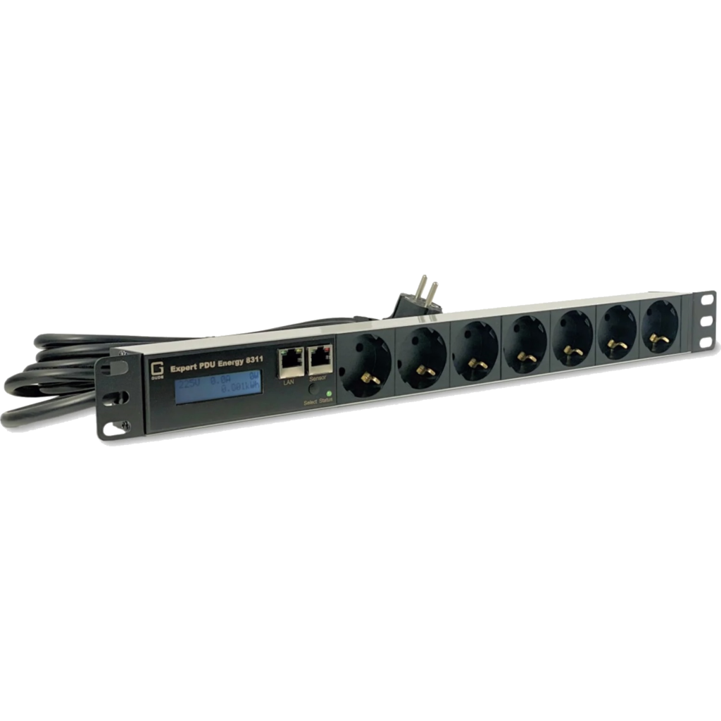GUDE Expert PDU Energy 8311 – 7-veis PDU med energimåling (ikke switchbar)