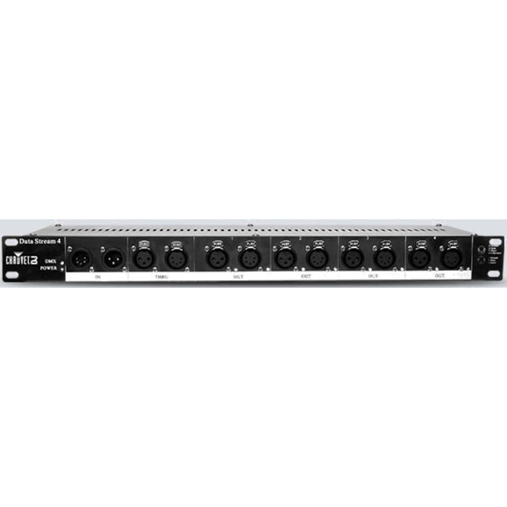 CHAUVET DJ Data Stream 4 – Universell DMX-splitter med 3- og 5-pin XLR