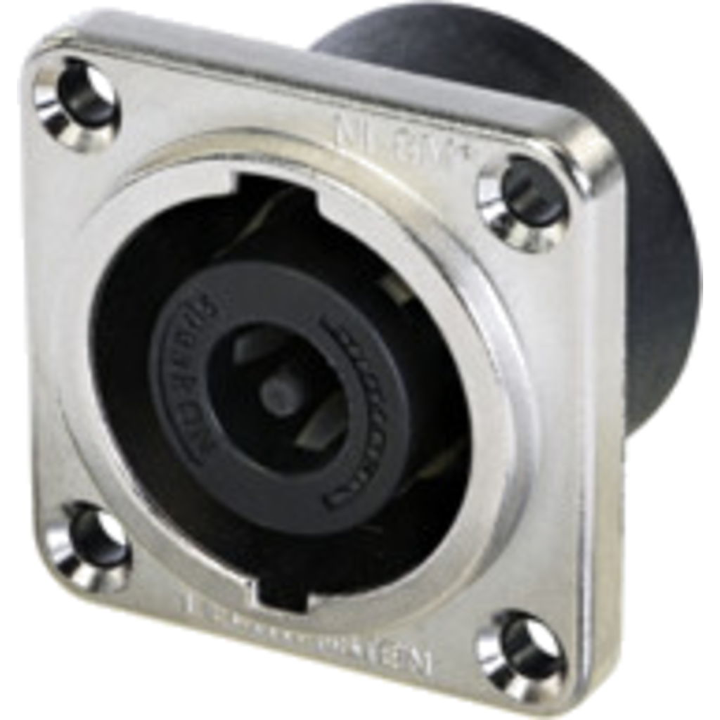 [NL8MD-V] Neutrik NL8MDXX-V – 8-polet hann speakON chassis-kontakt for vertikal PCB-montasje