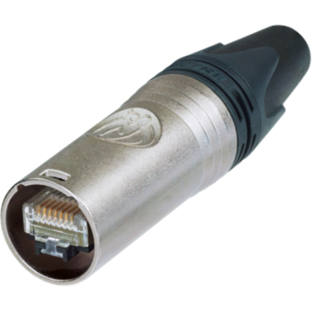 [NE8MX6] Neutrik NE8MX6 – etherCON® CAT6A med selvterminering (nikkel, IP65, PoE++ kompatibel) 
