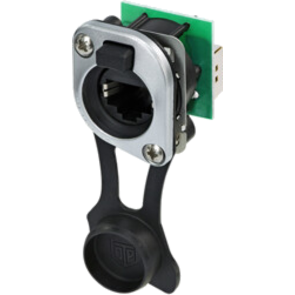 [NE8FDP-TOP] Neutrik NE8FDP-TOP – etherCON® RJ45 feedthrough D-serie chassis-kontakt med IP65 beskyttelse