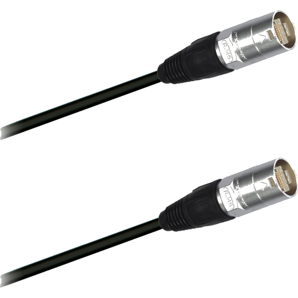 [88641] Dreitec 88646 Cat 5e patchkabel med Neutrik etherCON – profesjonell nettverkskabel for lyd, lys og AV-installasjoner (0.5m)