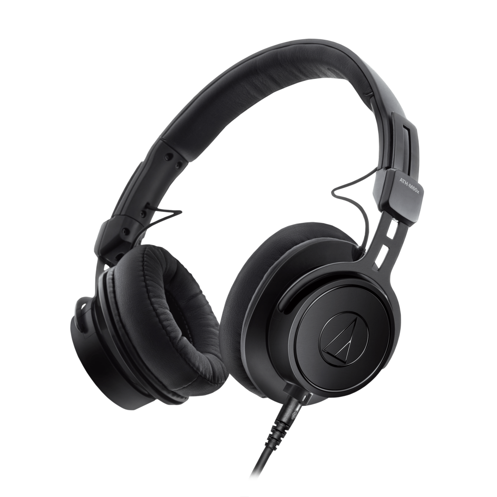 Audio-Technica ATH-M60xA – profesjonelle on-ear monitorhodetelefoner med M50x-lydsignatur