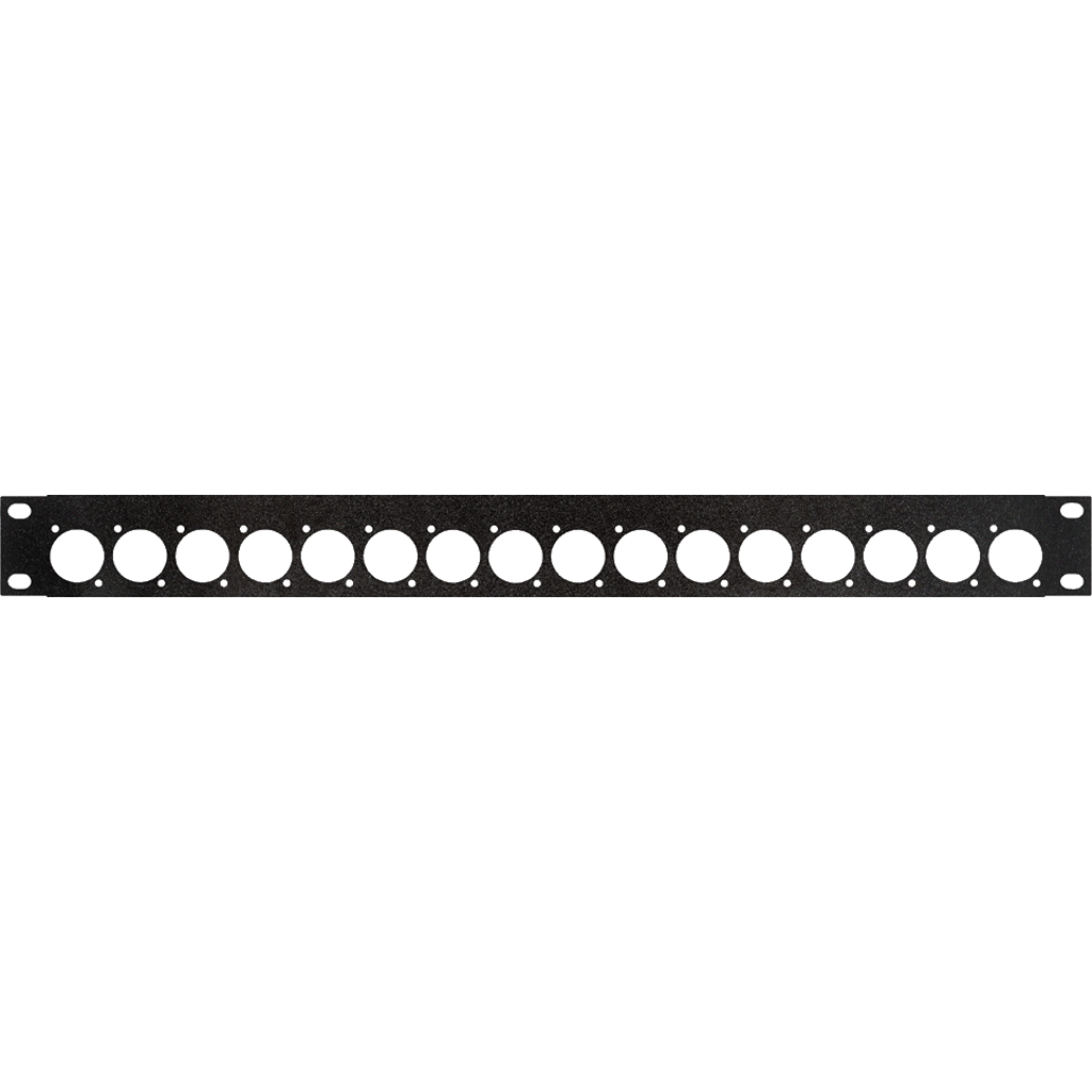 [9493] Dreitec 9493 – 19" hullpanel med 16 D-typ hull