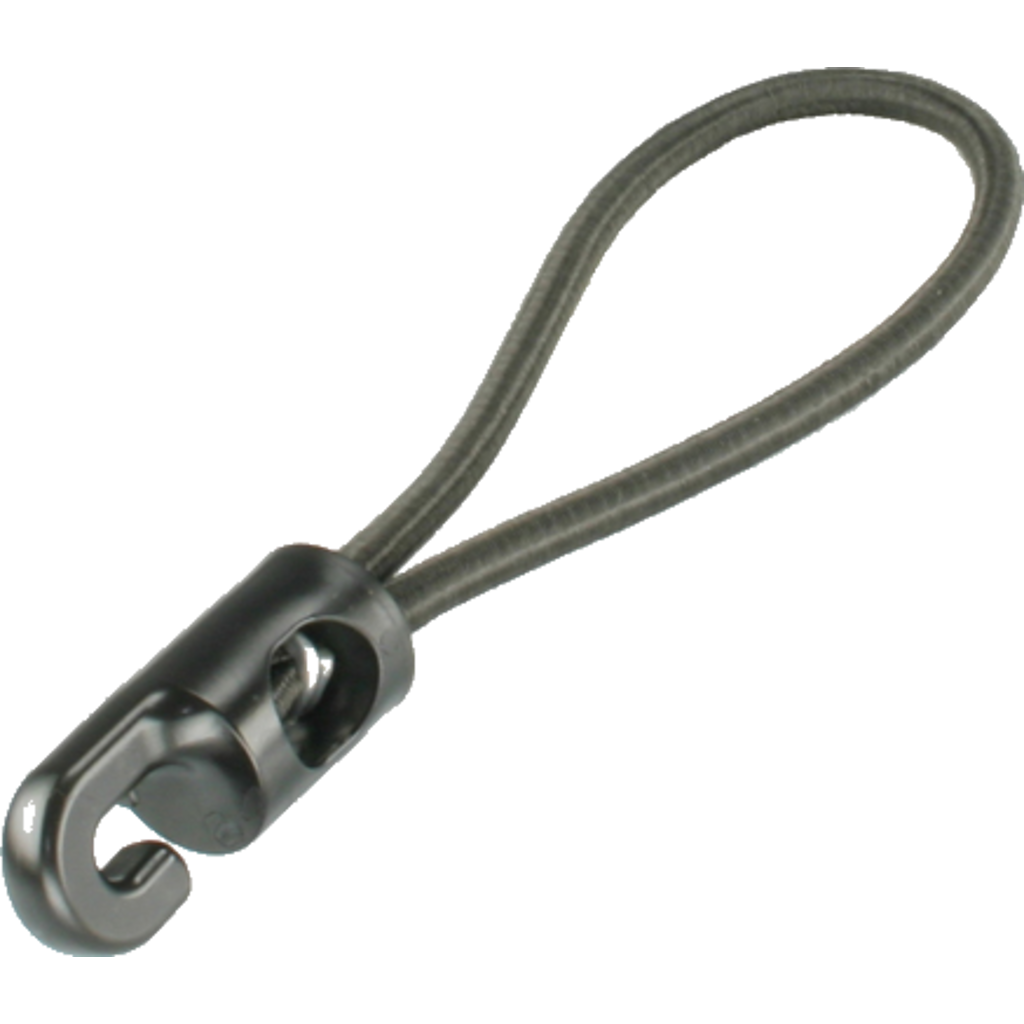 [9323/SW] Dreitec 9323-SW – Spannfix gummistropp med krok, svart 270 mm Ø 4,0 mm