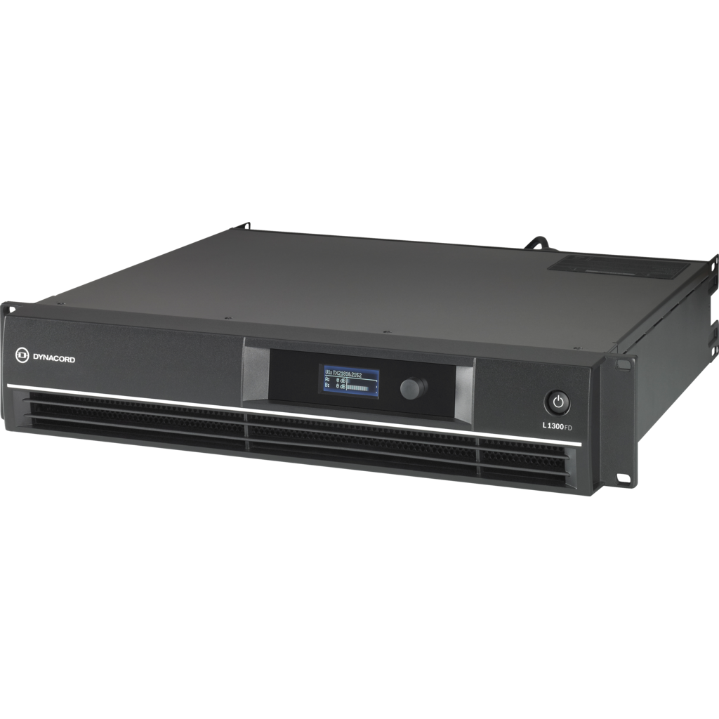 [F.01U.312.382] Dynacord L1300FD – 2-kanals DSP-forsterker 2 × 650 W for live- og mobile applikasjoner