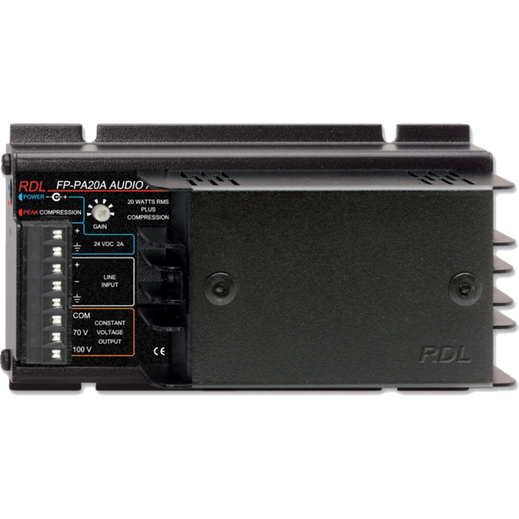 [FP-PA20A] RDL FP-PA20A er en kompakt 20 W mono-forsterker for 70 V og 100 V installasjoner