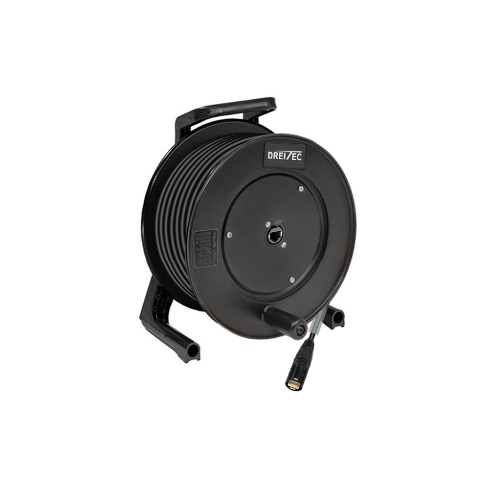 [88375-15] Dreitec Kabeltrommel med Cat 5e – Schill GT235, Neutrik etherCON til etherCON (15m)