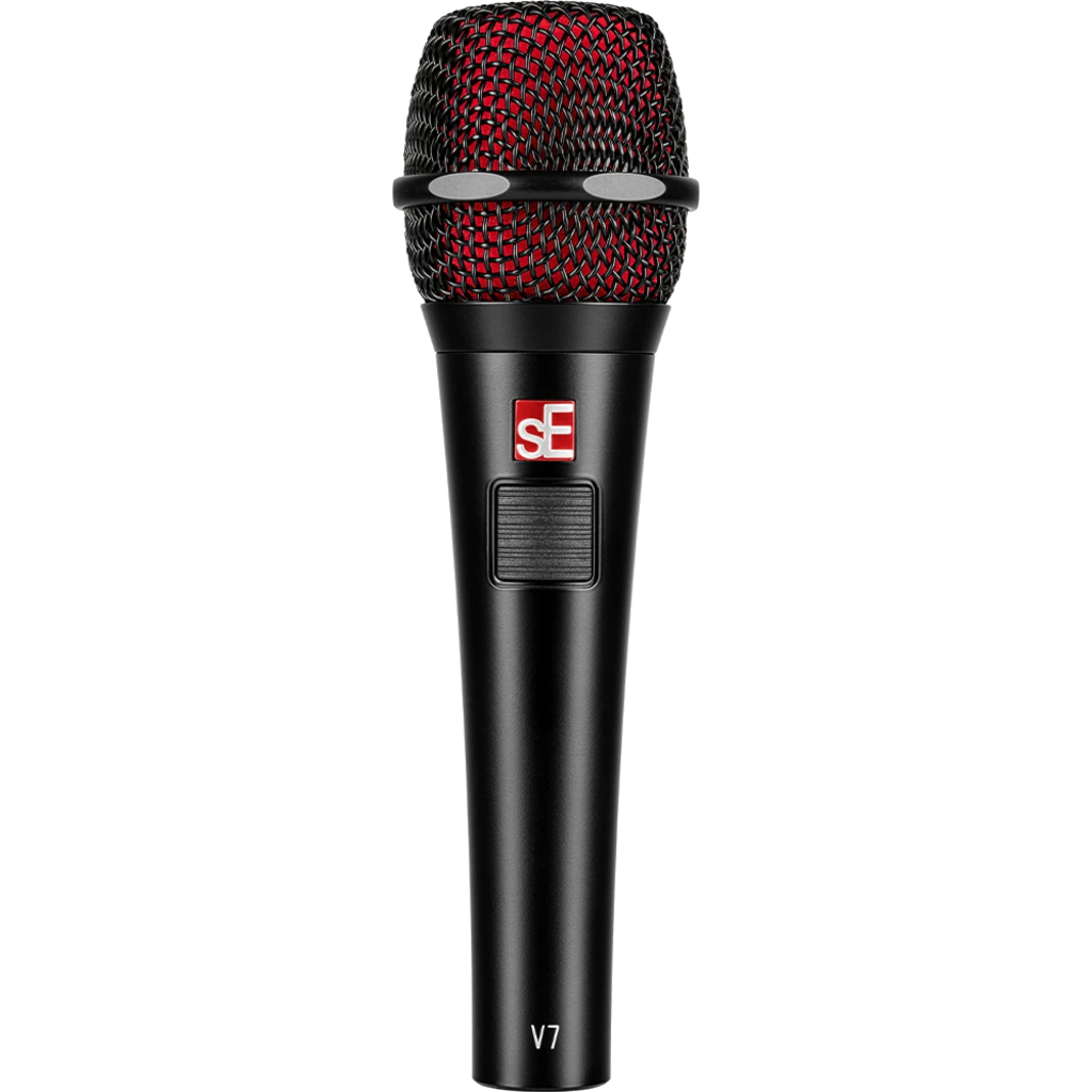 [V7-PTT] sE Electronics V7 SWITCH – Dynamisk superkardioid vokalmikrofon med lydløs av/på-bryter