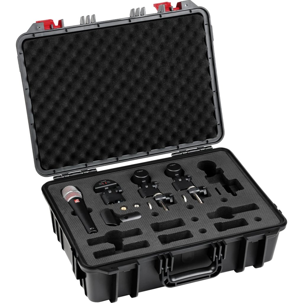 [V-PACK-VENUE-STANDARD] sE Electronics V PACK VENUE STANDARD – Trommemikrofonsystem med V Series mikrofoner og koffert 