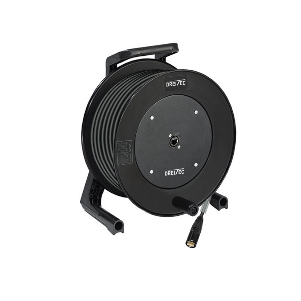 [88590-50] Dreitec Kabeltrommel med Cat 7 – Schill GT310, RJ45 til Hirose RJ45 (50m)