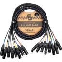 Scale SG8-FM – “Studio Grade” 8-kanals XLR multikabel (hunn–hann)