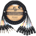 Scale SG8-TRM er en “Studio Grade” 8-kanals analog multikabel (XLR-m – TRS)