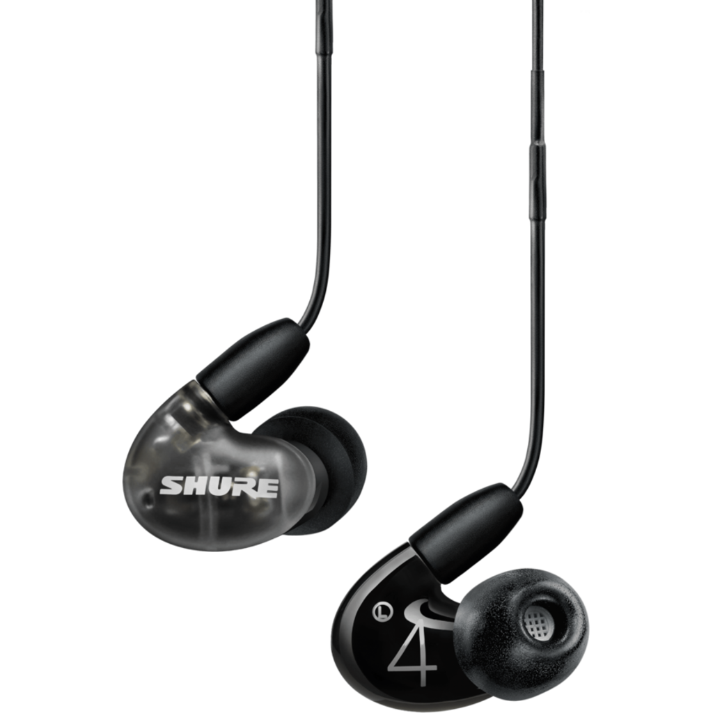[SE42HYBK+UNI-EFS] Shure AONIC 4 er en hybrid ørepropp med varm og detaljert lyd for krevende lytting (Sort)
