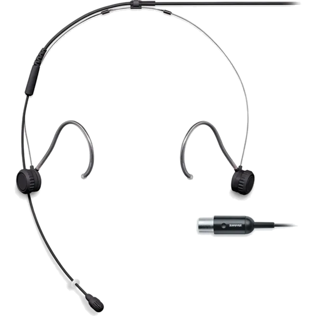 [TH53B/O-MTQG] Shure TH53 er en subminiatyr headsetmikrofon i TwinPlex-serien med naturlig lydgjengivelse og fullt justerbart, ultralett hodebøyle-design (Sort, MTQG)