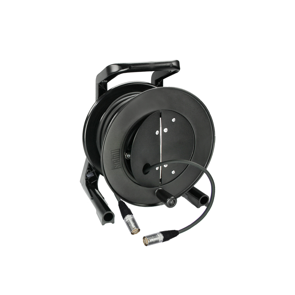 [88670-15] Dreitec Kabeltrommel med Cat 5e og klappdeksel – Schill GT235, etherCON til etherCON (15m)