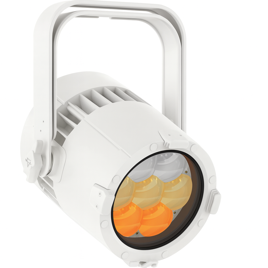 [170438] Prolights ASTRAPAR7ZIPWH LED Par, IP65 7 x 40W RGB+WW, 4.5 - 53° zoom, Hvit