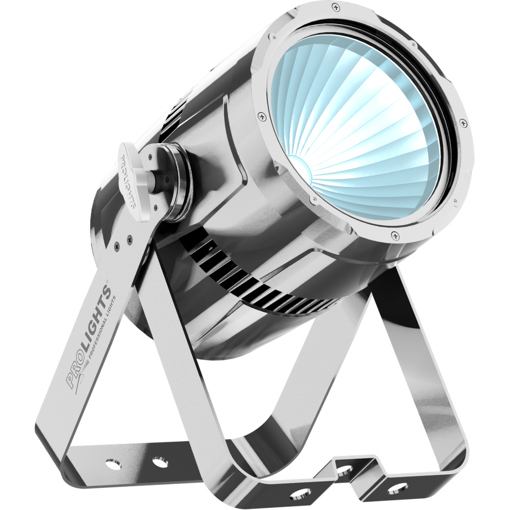 [STUDIOCOBDYCR-ML] Prolights STUDIOCOBDYCR er en 100W, 5000 K, LED-PAR i kromfinish for scenelys og installasjoner