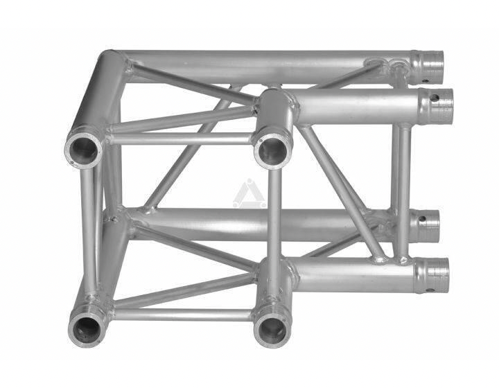 [165508] Prolyte H30V-C003 Firkant hjørne 2-Veis 90°, Alu, Ø48x3mm
