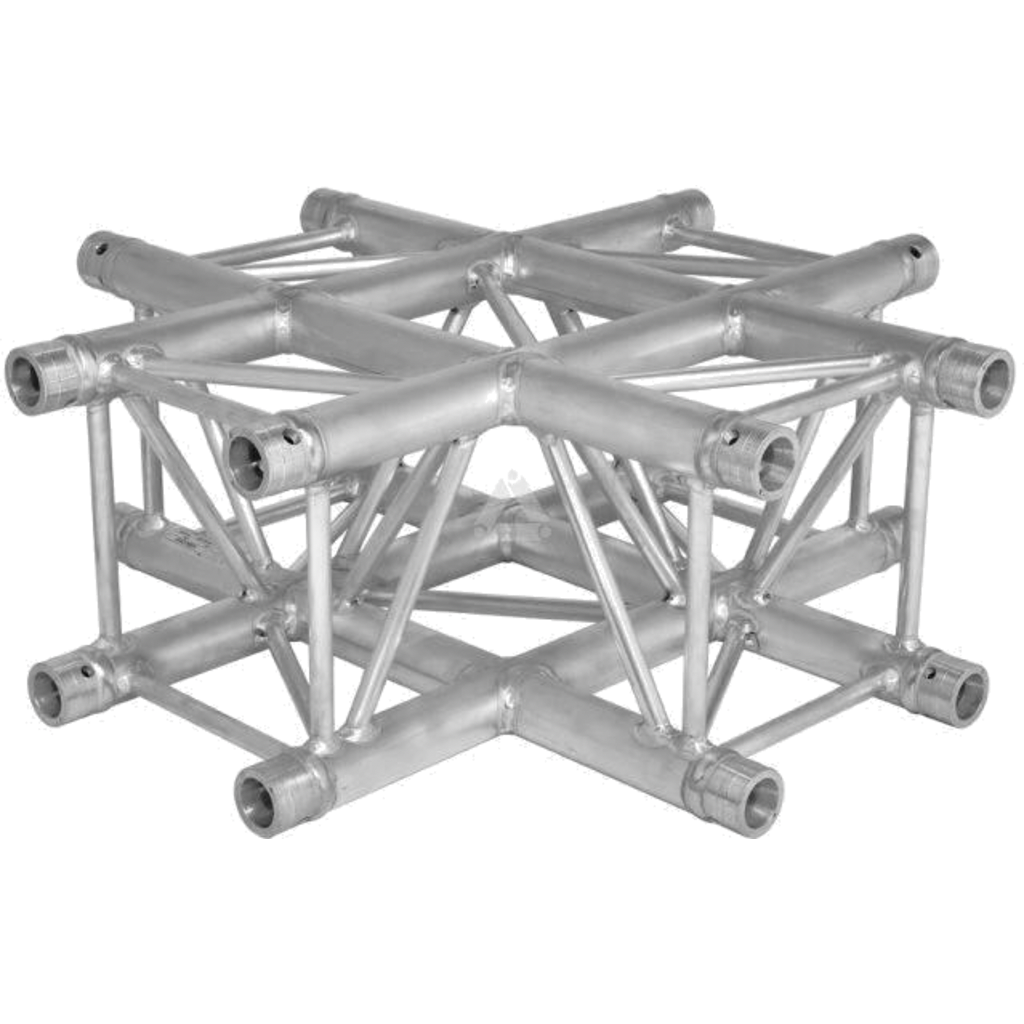[165801] Prolyte H30V-C016 Firkant hjørne 4-Veis Kryss, Alu, Ø48x3mm