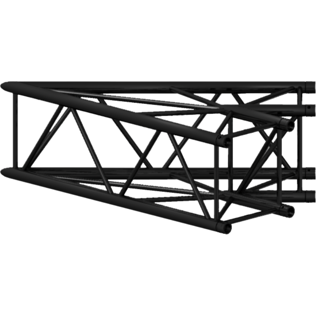 Prolyte H30V-C001 Firkant hjørne 2-Veis 45°, Sort, Ø48x3mm