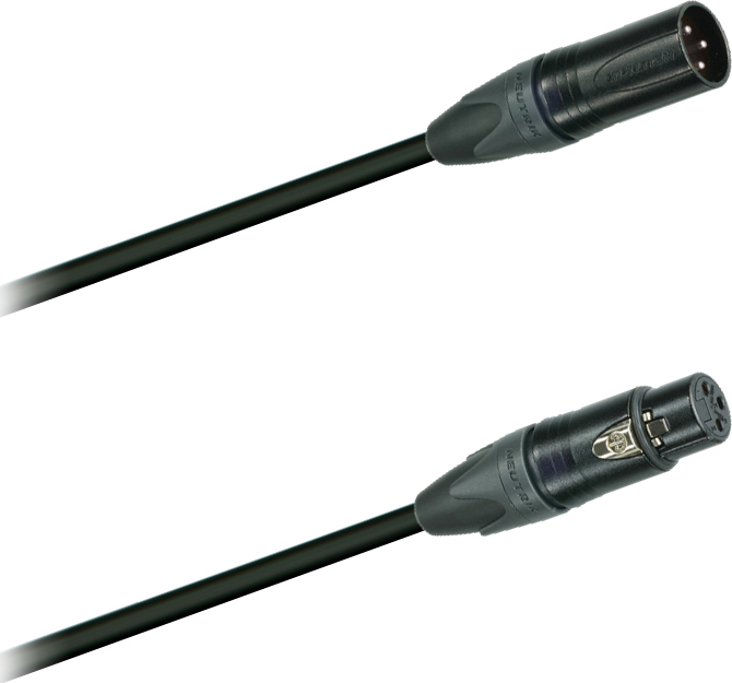 [0138K009] Dreitec Mikrofonkabel m/Neutrik Fargekodet (3m)