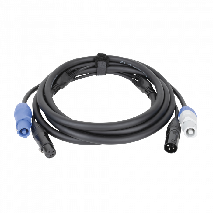 [FP20150] DAP FP20 Hybrid Cable - Power Pro & 3-pin XLR - DMX / Power (1.5m)