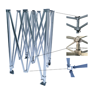 Proff smarttelt 3x4,5m, 50 mm - 1.8 mm gods 