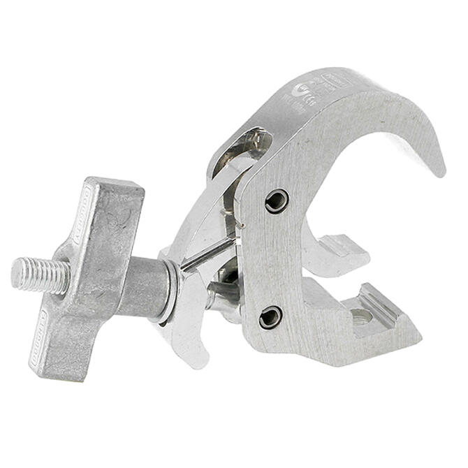 Doughty T58300 Slimline Quick Trigger Clamp – 38–51 mm, WLL 100 kg, sølv 