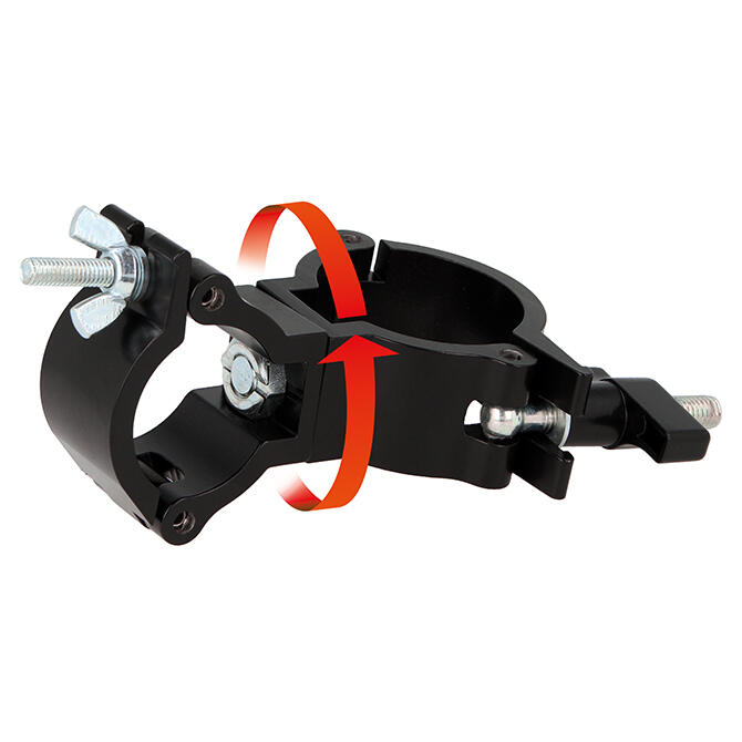 DOUGHTY clamp svivel SLW Ø48-51mm > 38mm WLL 100kg, sort, SLW til Atom reduksjon