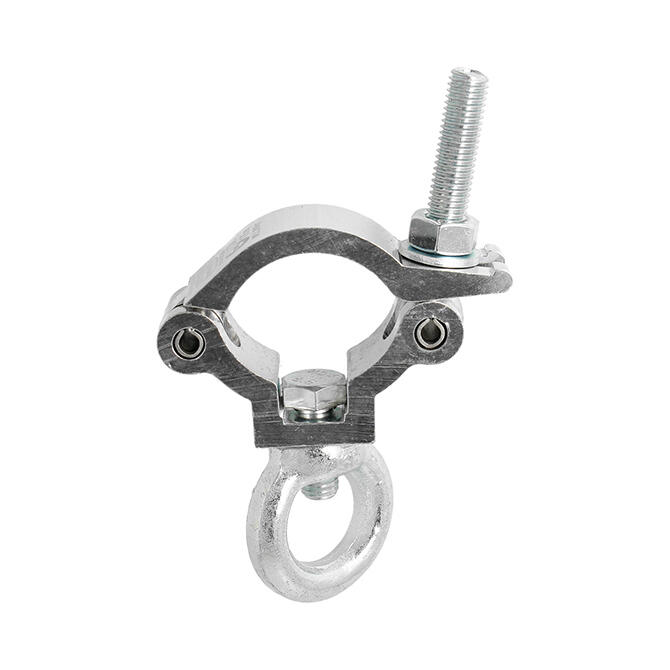Doughty T58089 Slimline Lightweight Hanging Clamp med øye – 48–51 mm, WLL 300 kg, sølv 