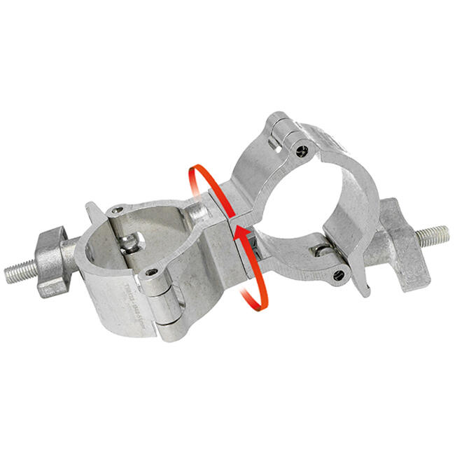 Doughty T58123 Super Lightweight Swivel Coupler – 48–51 mm, WLL 100 kg, sølv 