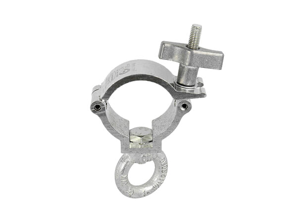 Doughty T58124 Super Lightweight Hanging Clamp med øye – 48–51 mm, WLL 100 kg, sølv 