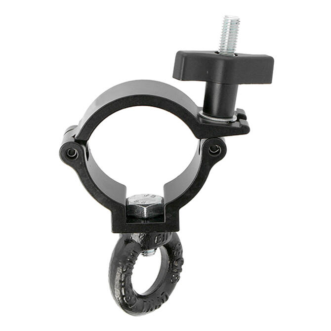 [182065] DOUGHTY clamp galv. øye SLW Ø48-51mm WLL 100kg, sort