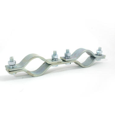 [156221] DOUGHTY rør til rør clamp Ø48mm, 150mm Zinc plated