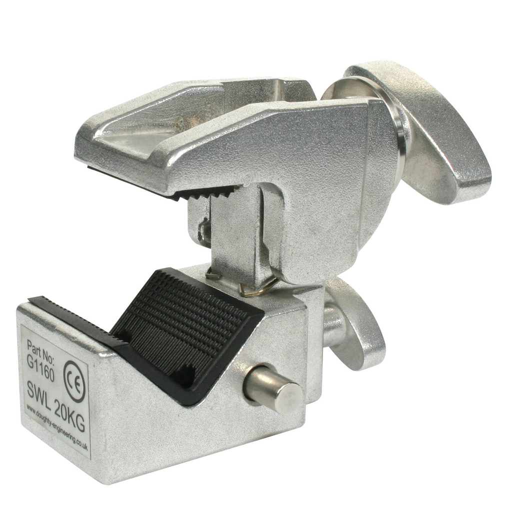 Doughty G1160 Supaclamp – WLL 20 kg, sølv 