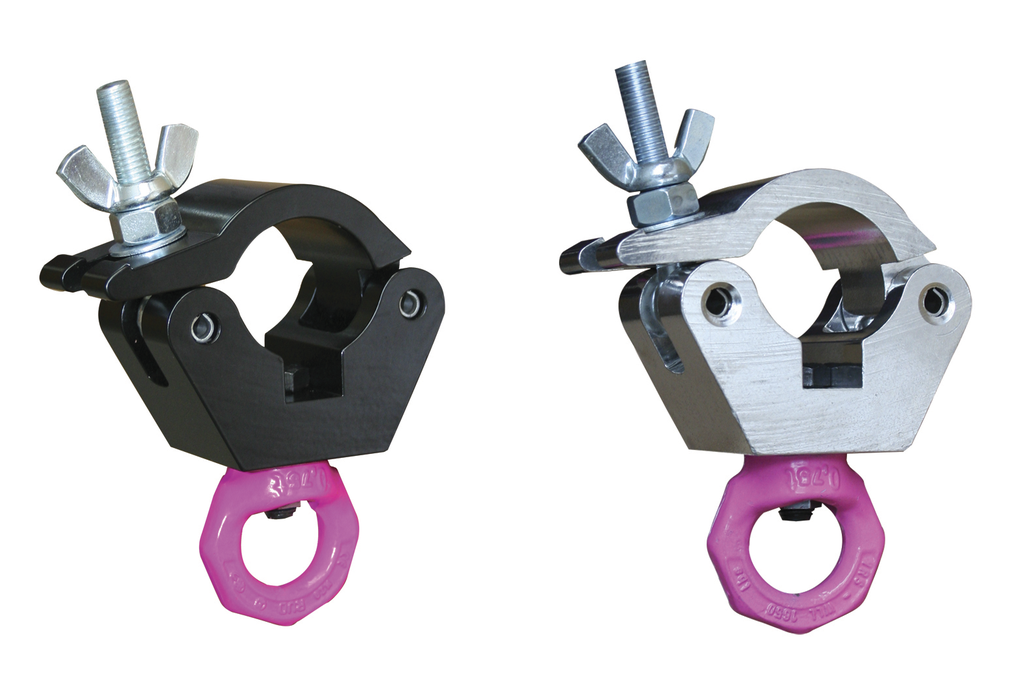 [156339] DOUGHTY clamp m/pink eye øye Sort. SWL 750 Kg