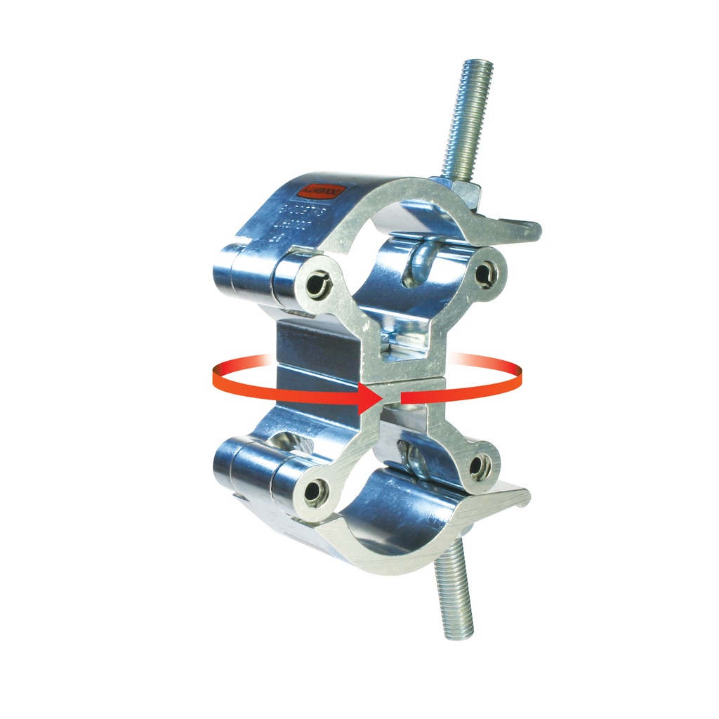 Doughty T58120 Lightweight Swivel Coupler – 48–51 mm, WLL 500 kg, sølv 