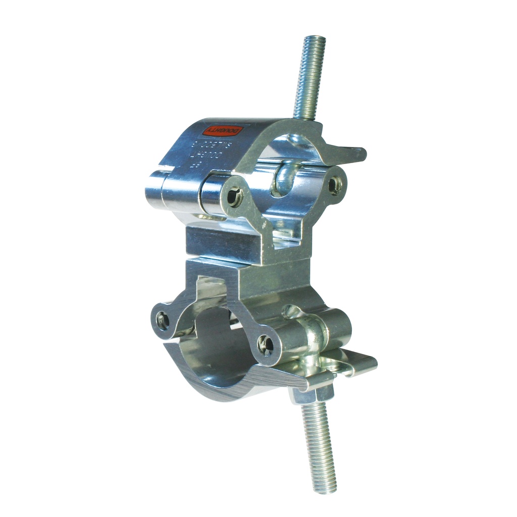 Doughty T58110 Lightweight 90° Fixed Coupler – 48–51 mm, WLL 500 kg, sølv 
