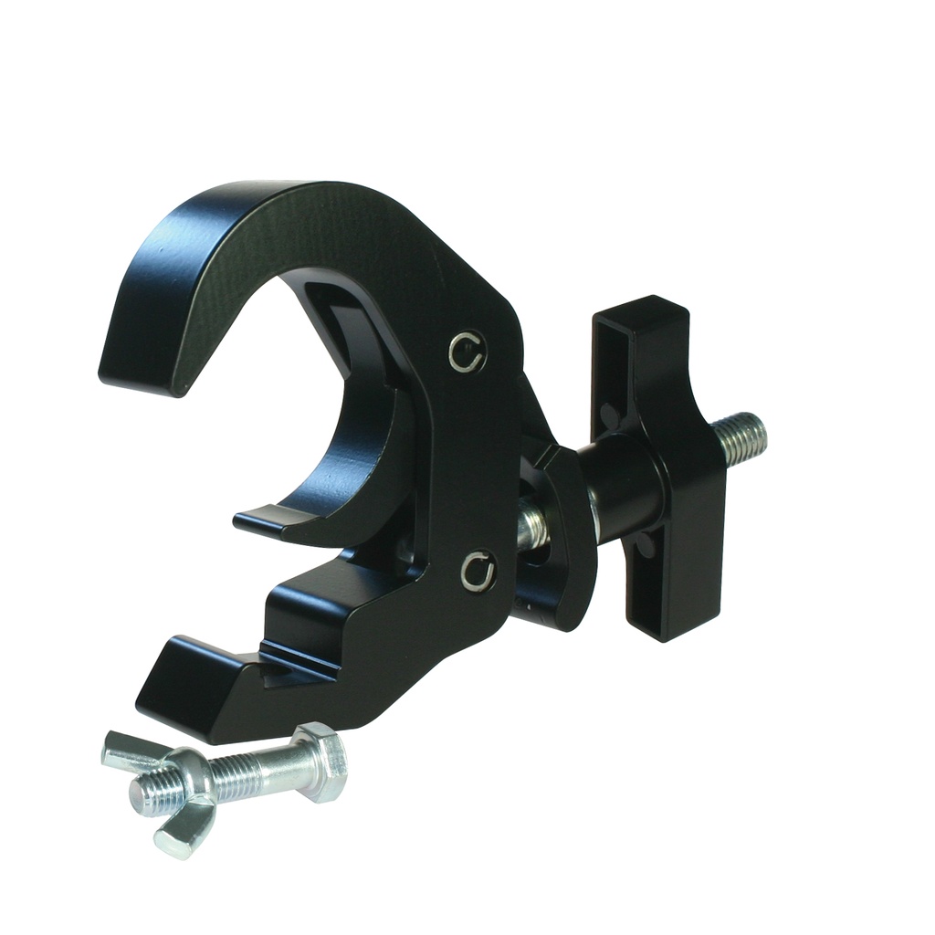 [156360] DOUGHTY quick trigg. clamp slim Ø48-51mm Sort. SWL 100 Kg