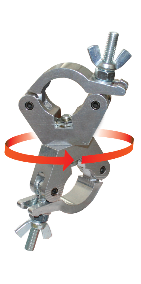 [156368] DOUGHTY swivel clamp slim 360° Alu. SWL 750Kg