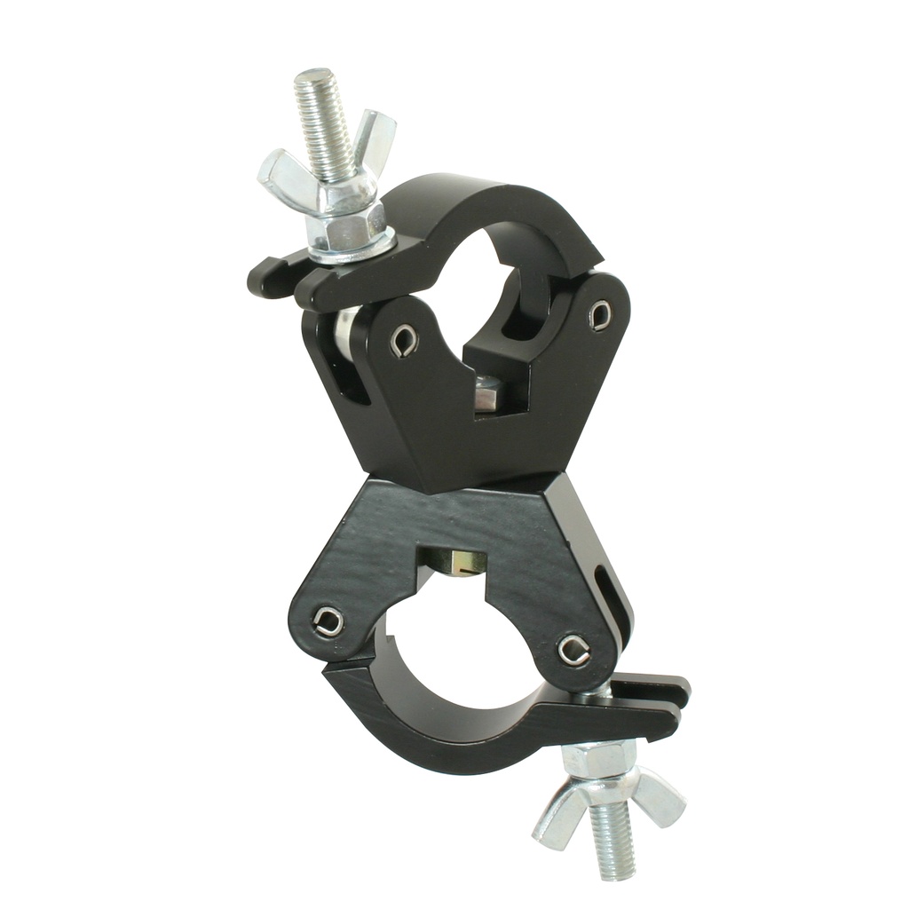 Doughty T58031 Slimline Doughty Swivel Coupler – 48–51 mm, WLL 750 kg, sort 