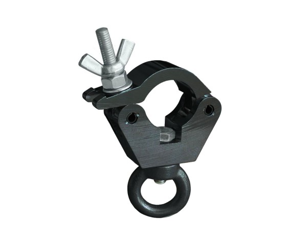 Doughty T58015 Slimline Hanging Clamp – 48–51 mm, SWL 340 kg, sort