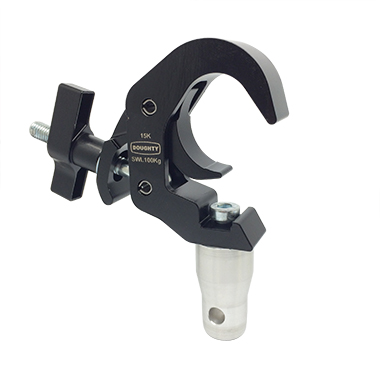 [163565] DOUGHTY Quick trigger clamp, hcon. Sort. SWL 100 Kg