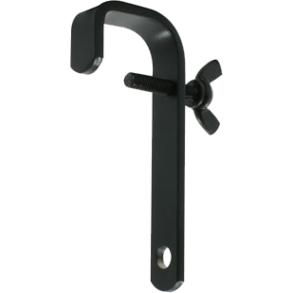 [160925] Doughty T2010701 Straight Hook Clamp – 48–51 mm, SWL 40 kg, sort 
