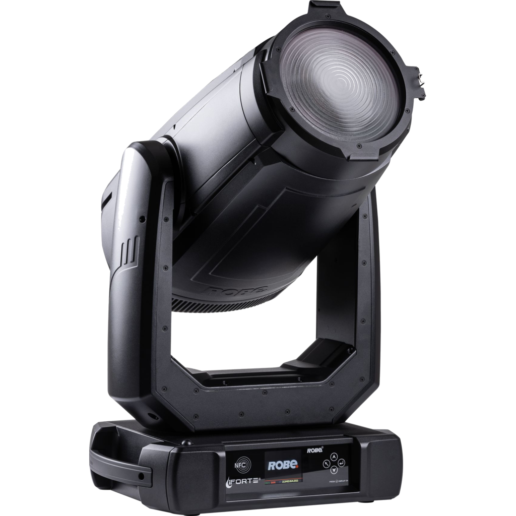 Robe iFORTE Fresnel – IP65 moving Fresnel-lampe, 1000 W White LED, 40 500 lm, 6°–61° zoom 