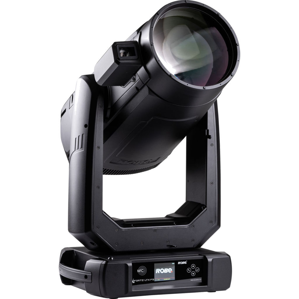 Robe iFORTE LTX FS – IP65 moving WashBeam / følgespot-lampe, 1000 W White LED, opptil 55 000 lm, 0,7°–52° zoom, integrert RoboSpot-kamera